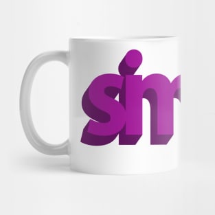 Simple (3D purple) Mug